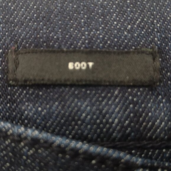 Talbots Ladies Size 12 Dark Wash Boot Cut Zipper & Button Closure Jeans - Picture 4 of 13